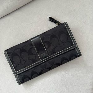 Coach black wallet